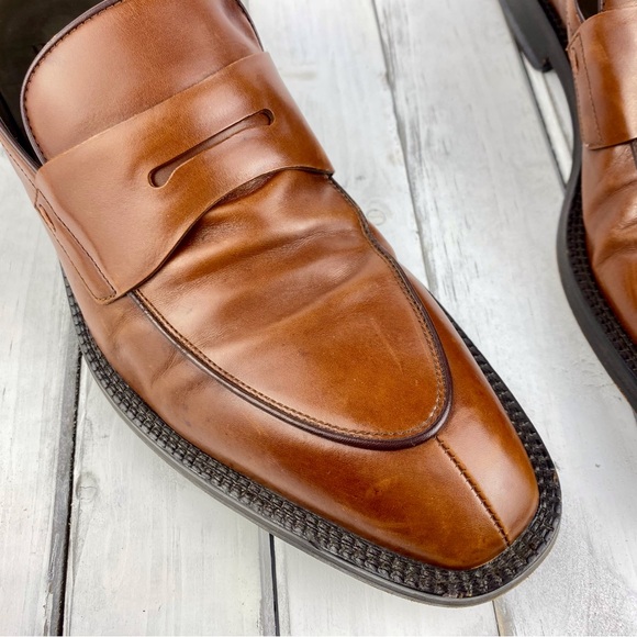 Hugo Boss Men's Brown Loafers, UK 9.5/US 11, Leather, Made in Italy - Picture 4 of 11